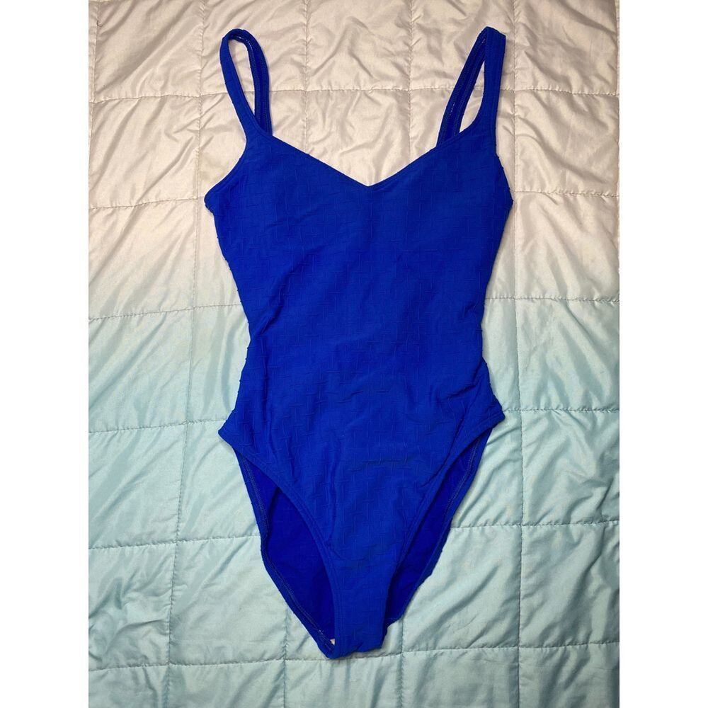 SESSA blue one piece bathing suit size 8